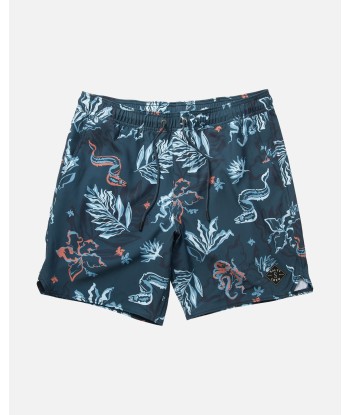 Lowtide Elastic Boardshort - Dark Slate les muscles