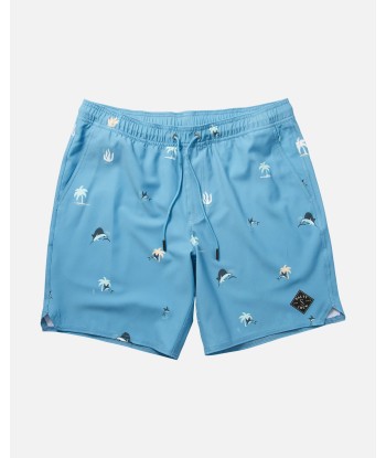 Lowtide Elastic Boardshort - Azul brillant des détails fins