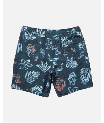 Lowtide Elastic Boardshort - Dark Slate les muscles