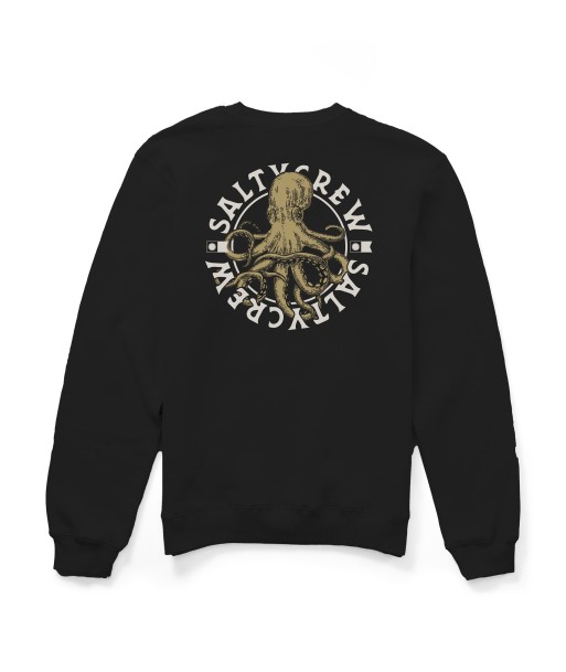 Tentacles Boys Crew Fleece - Black Pour