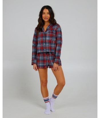 LAKE HOUSE PJ SET FLANNEL - Spiced outlet