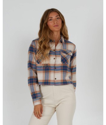 Stay Golden Crop Flannel - Natural votre