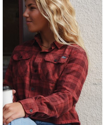 STAY GOLDEN CROP FLANNEL - Baked Apple pas cheres