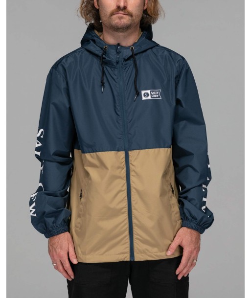 Surface Windbreaker Jacket - Navy/Straw pas cher