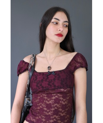 Ensemble top babydoll + jupe en dentelle Vous souhaitez 