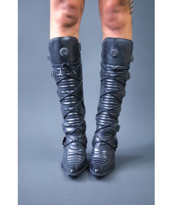 Bottes pointues noire New Rock commande en ligne