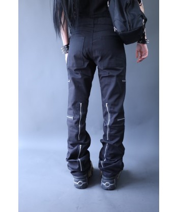 Pantalon noir à zip le des métaux précieux