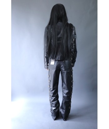 Veste de biker en cuir noir chez Cornerstreet bien 