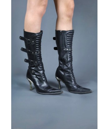 Bottes pointues New Rock rembourrage situé sous