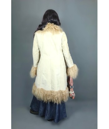 Manteau Afghan beige pas chere