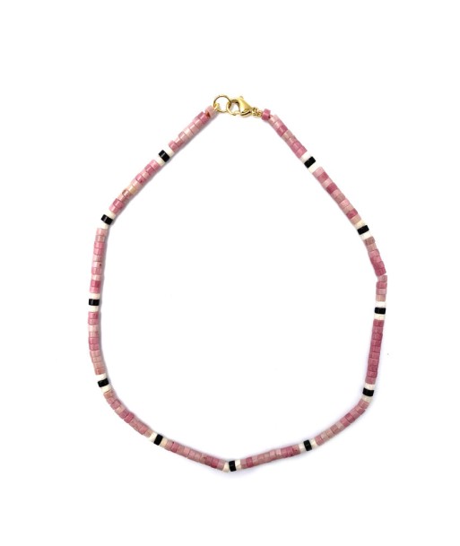 Collier Surfeur Bleu/ Rose sur le site 