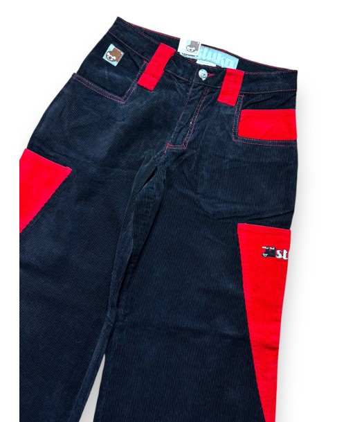 Pantalon baggy velours noir et rouge deadstock Comparez et commandez 