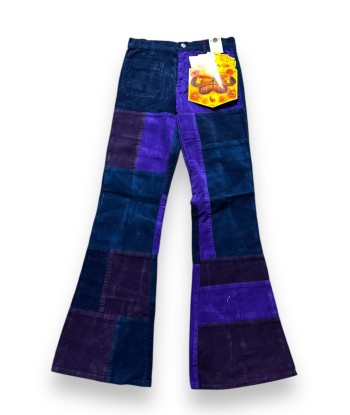 Pantalon patchwork velours violet deadstock l'achat 