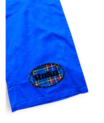 Pantalon baggy bleu et tartan deadstock de la marque