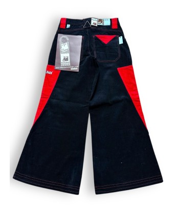 Pantalon baggy velours noir et rouge deadstock Comparez et commandez 