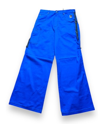 Pantalon baggy bleu deadstock en linge