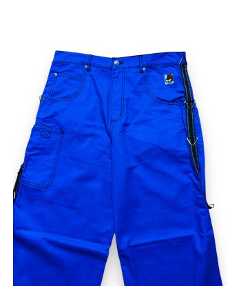 Pantalon baggy bleu deadstock en linge