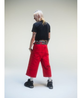 Short baggy rouge deadstock d'Europe débarque