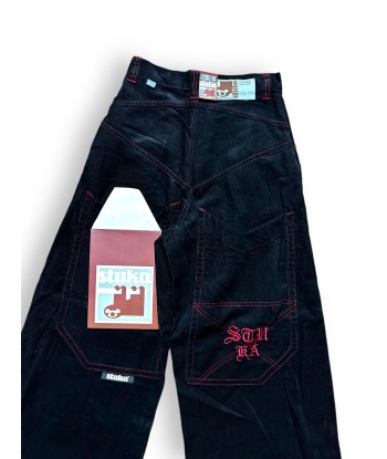 Pantalon baggy velours noir deadstock à prix réduit toute l'année