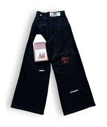 Pantalon baggy velours noir deadstock à prix réduit toute l'année