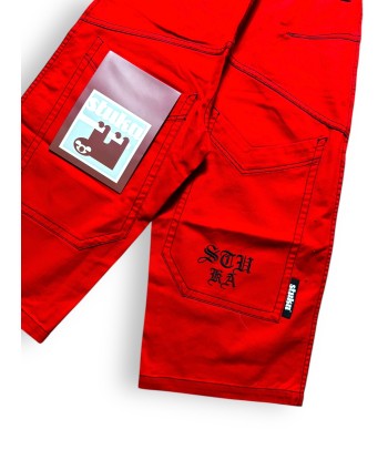 Short baggy rouge deadstock d'Europe débarque