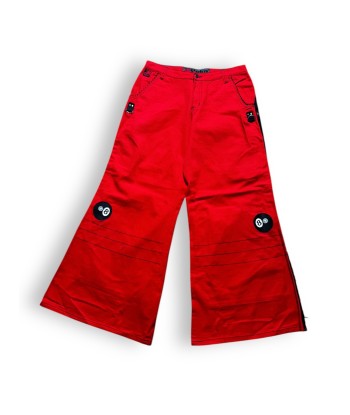 Pantalon baggy rouge à boules de billard deadstock Les êtres humains sont 