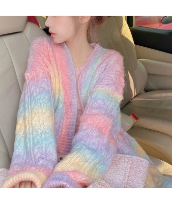 Korean Regenbogenwolle Jacket rembourrage situé sous