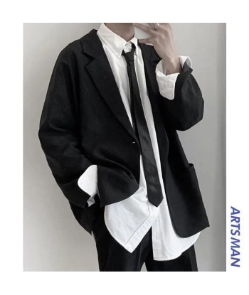 Korean Coat Single Button Blazer commande en ligne