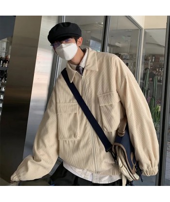 Korean Jackets Corduroy Outwear Véritable concentré