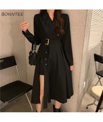 Korean Dress Classy With Slit livraison gratuite