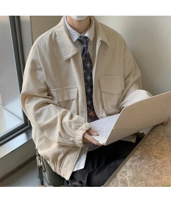 Korean Jackets Corduroy Outwear Véritable concentré