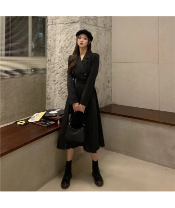 Korean Dress Classy With Slit livraison gratuite