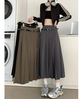 Korean Skirt Y2k Solid Pleated Venez découvrir notre 