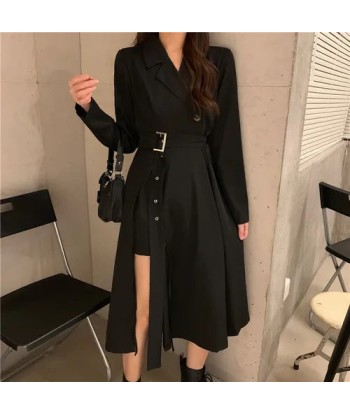 Korean Dress Classy With Slit livraison gratuite