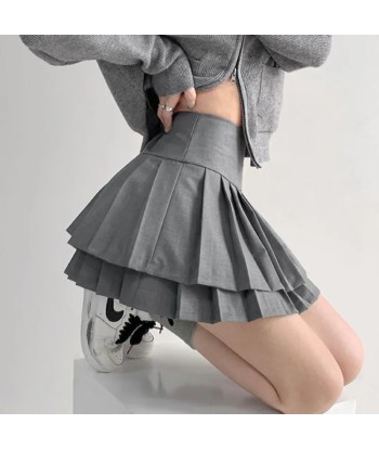 Korean Skirt Double Pleated Livraison rapide