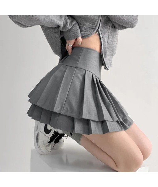 Korean Skirt Double Pleated Livraison rapide