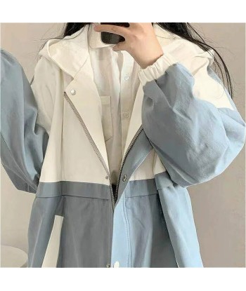 Korean Jackets Women Blue Spring français