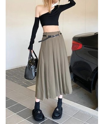 Korean Skirt Y2k Solid Pleated Venez découvrir notre 