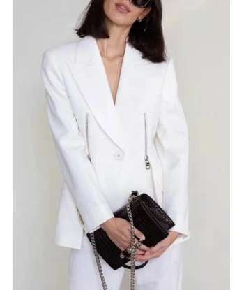 Korean Blazer Elegant Notched Collar 2 - 3 jours ouvrés.