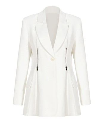 Korean Blazer Elegant Notched Collar 2 - 3 jours ouvrés.