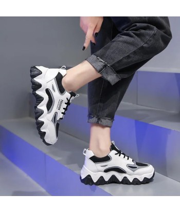 Korean Shoes Reflective Platform Sneakers Faites des économies