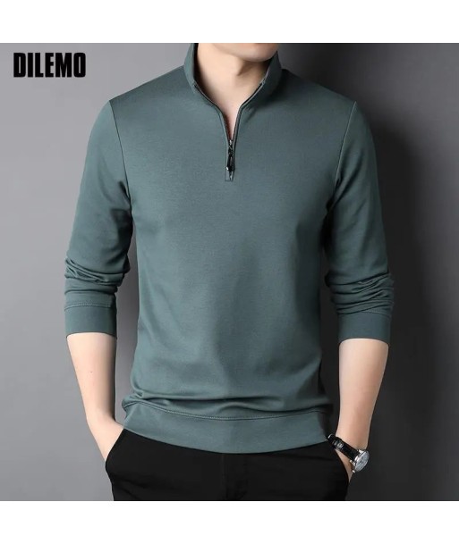 Korean Sweater Zipper Polo Shirt Toutes les collections ici