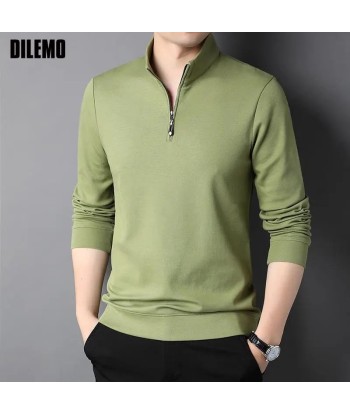 Korean Sweater Zipper Polo Shirt Toutes les collections ici