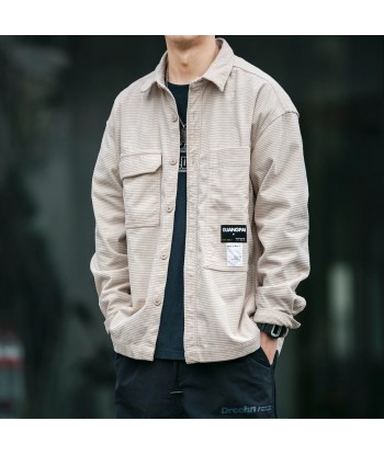 Korean Jacket Waffle Plaid Corduroy à prix réduit toute l'année