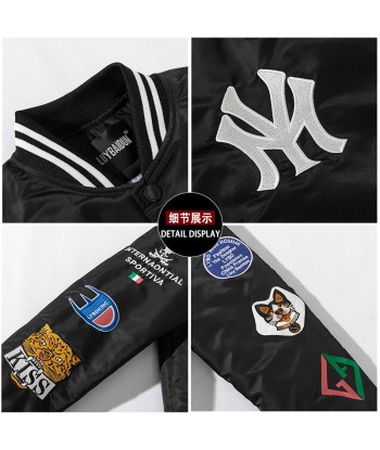 Korean Jacket Men Embroidery Streetwear solde