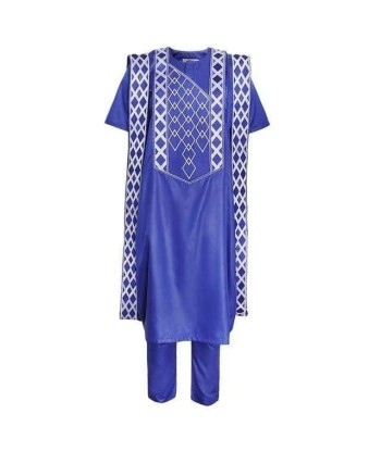 Boubou Africain Bleu Economisez 