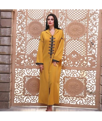 Caftan Jaune Paris Déstockage Promo