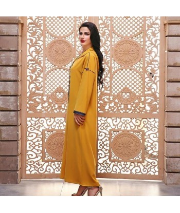 Caftan Jaune Paris Déstockage Promo