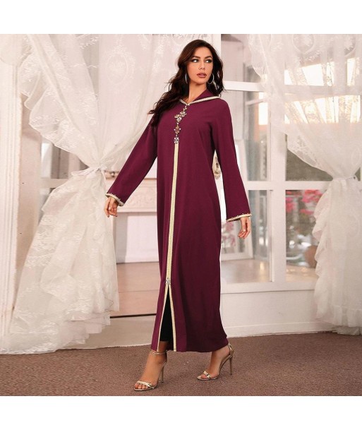 Caftan Marocain Bordeaux du meilleur 