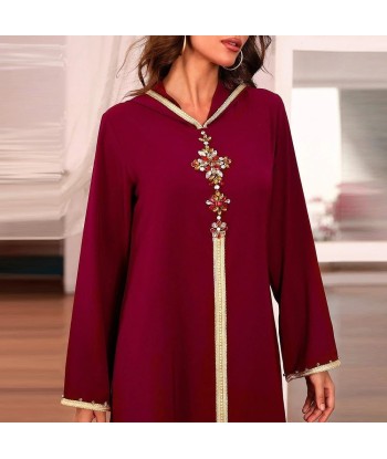 Caftan Marocain Bordeaux du meilleur 